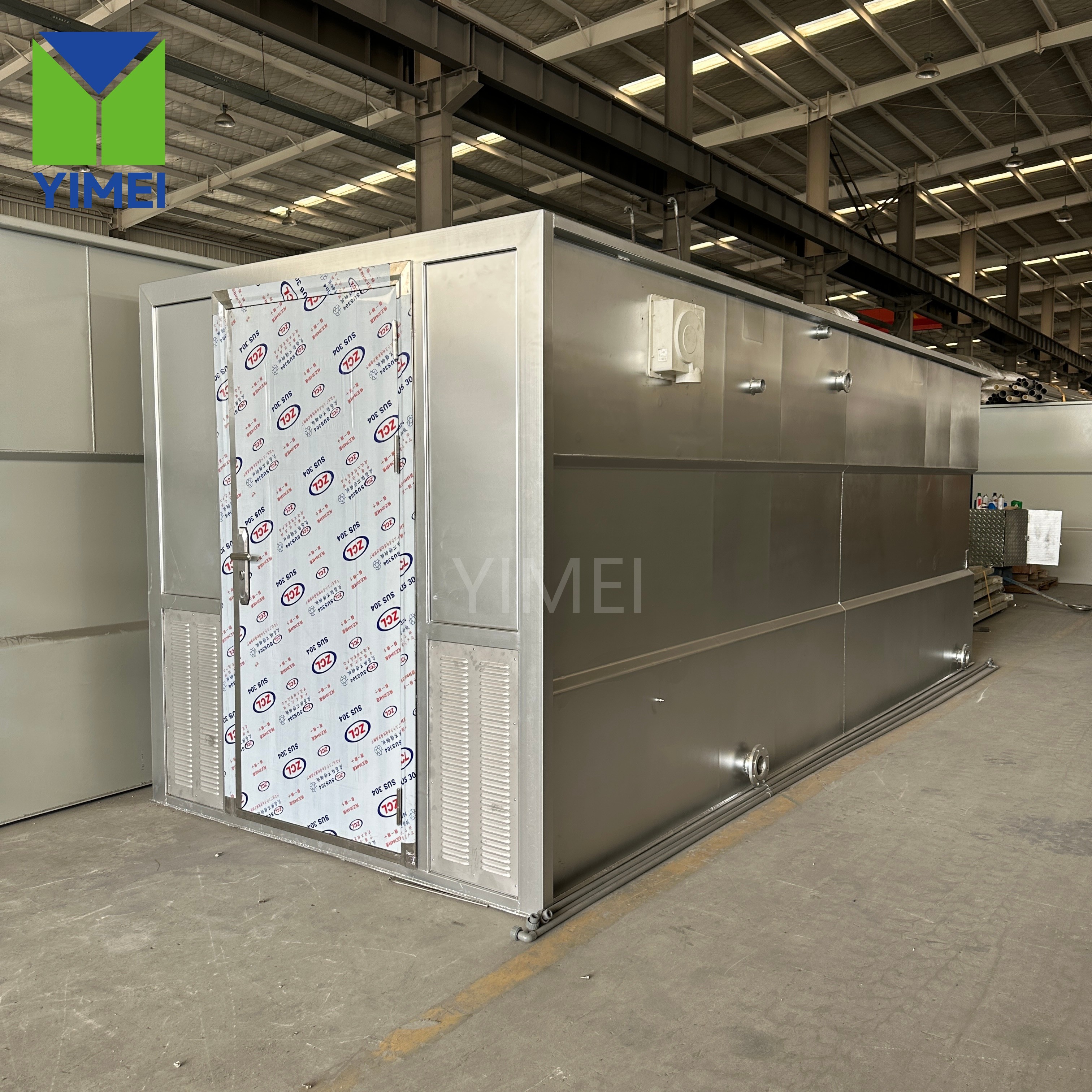 Complete System – EC + DAF + MBBR for Peru Stainless steel integrated system with electrocoagulation DAF and MBBR for Peru