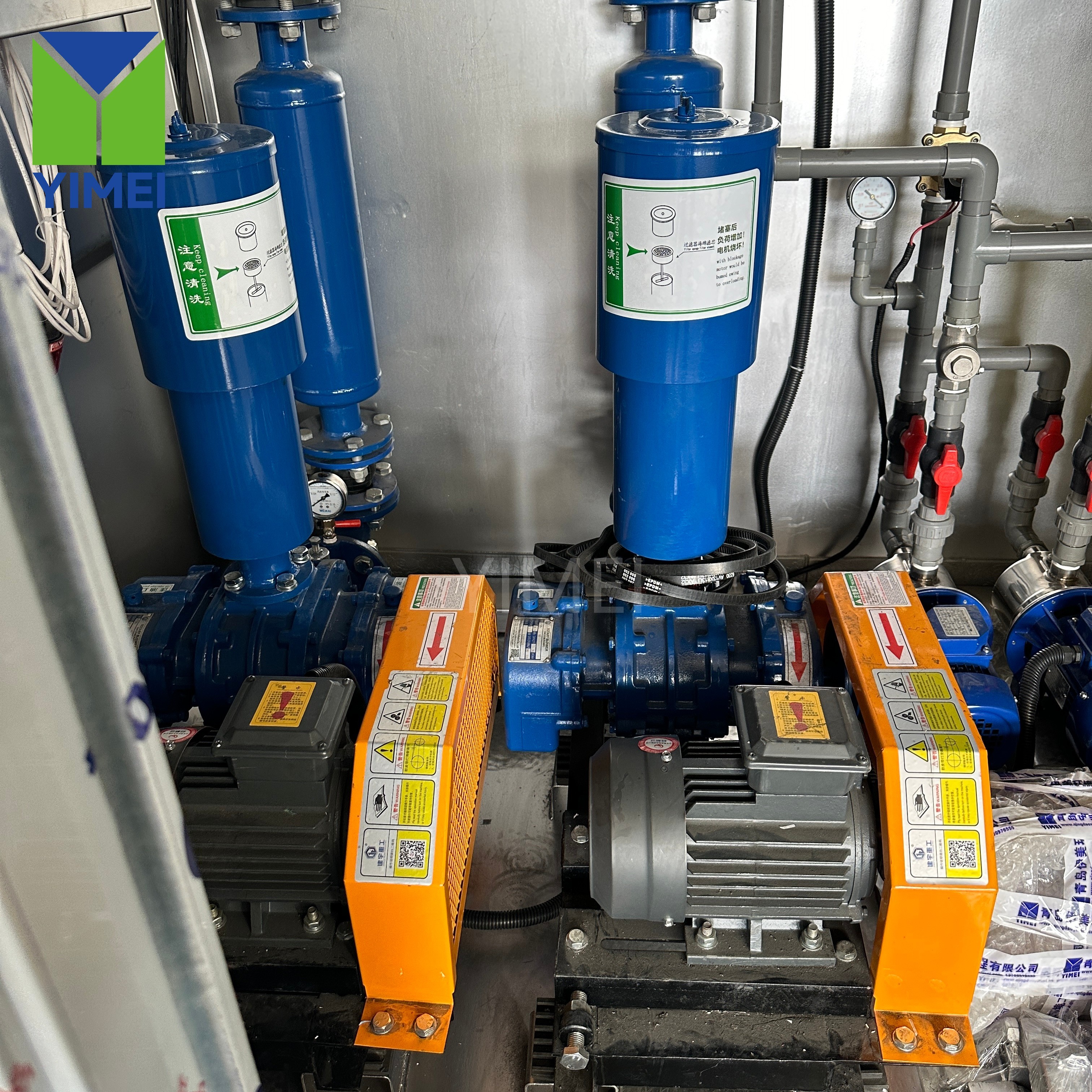 Complete System – EC + DAF + MBBR for Peru Stainless steel integrated system with electrocoagulation DAF and MBBR for Peru