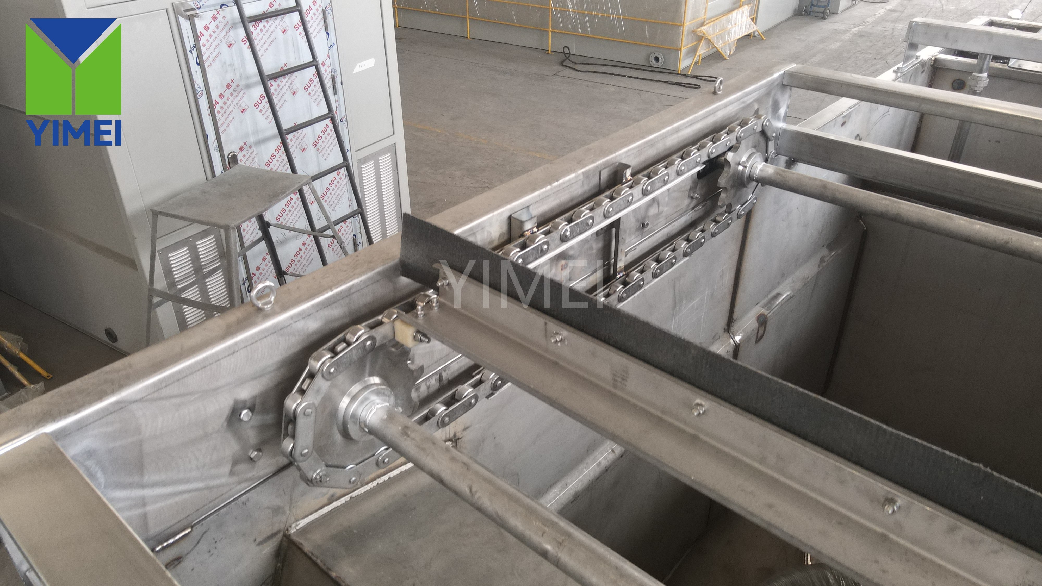Stainless steel DAF system with silver powder coating for Pakistan project
