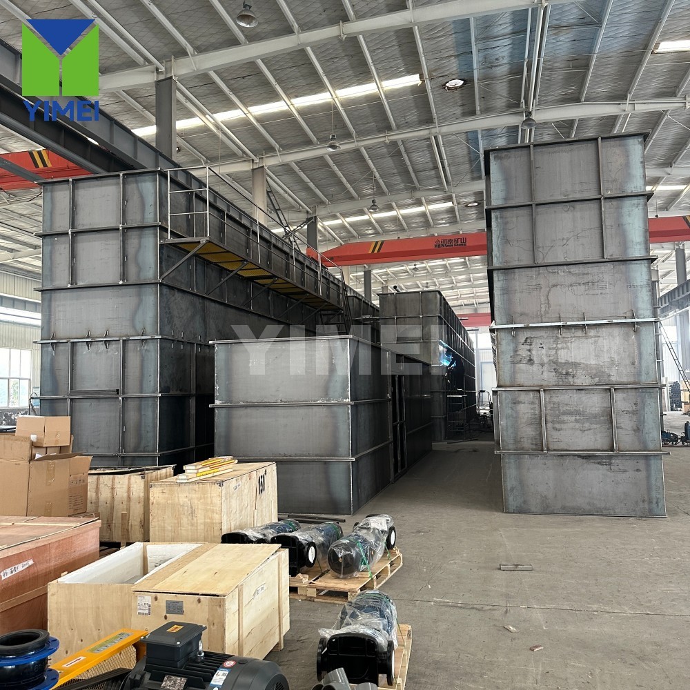 Factory team pre‑installing piping and components