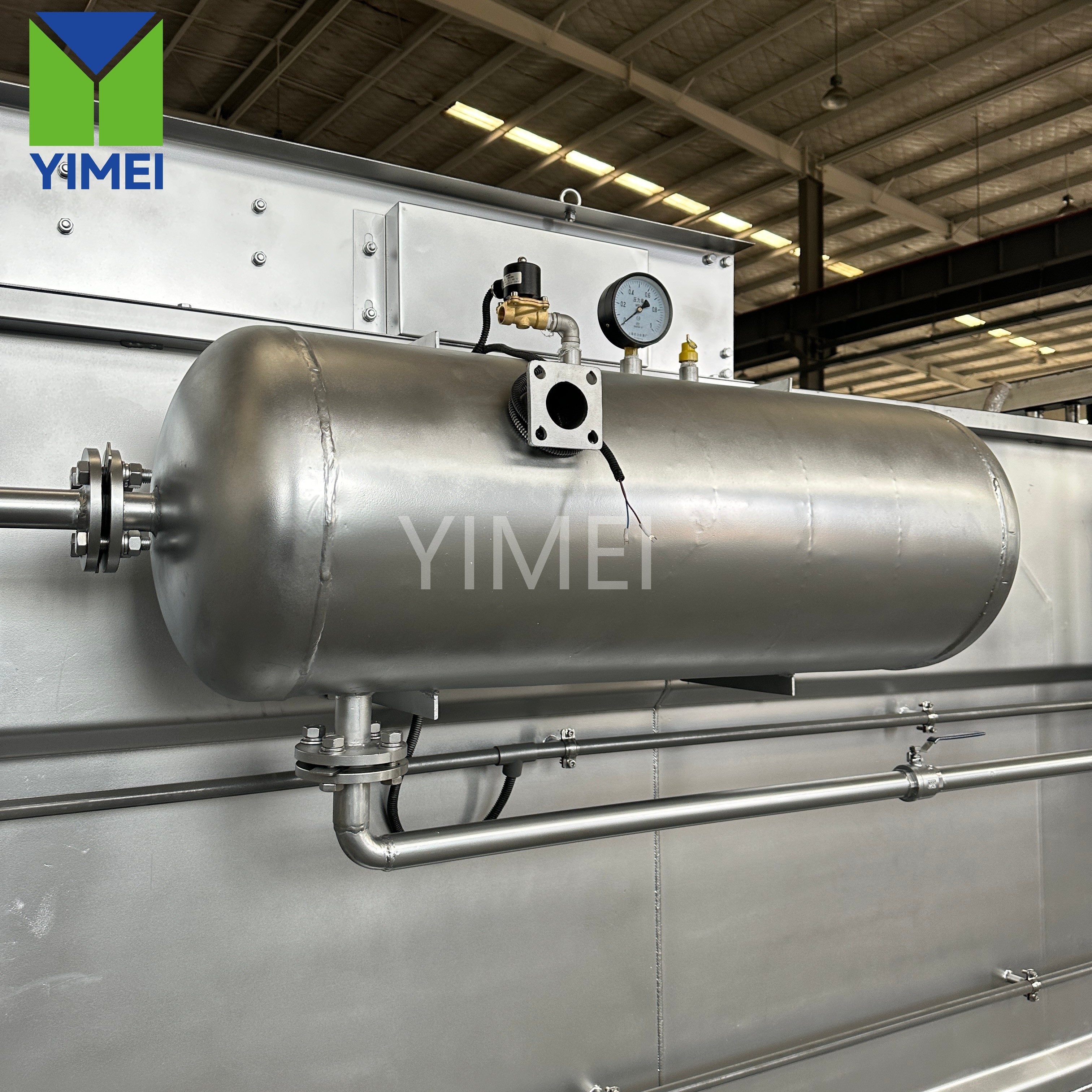 Stainless steel DAF system with silver powder coating for Pakistan project